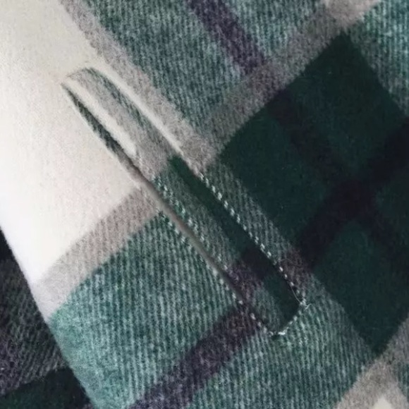 SOLD OUT Green Plaid Oversized Flannel Shacket Shirt Jacket - Picture 11 of 14